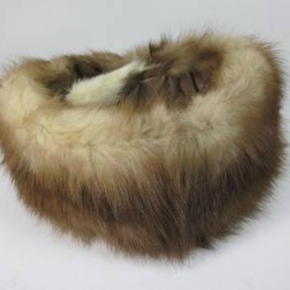 STONE MARTIN FUR: Fox Collar/Scarf w/Clip Bars - Picture 6 of 8